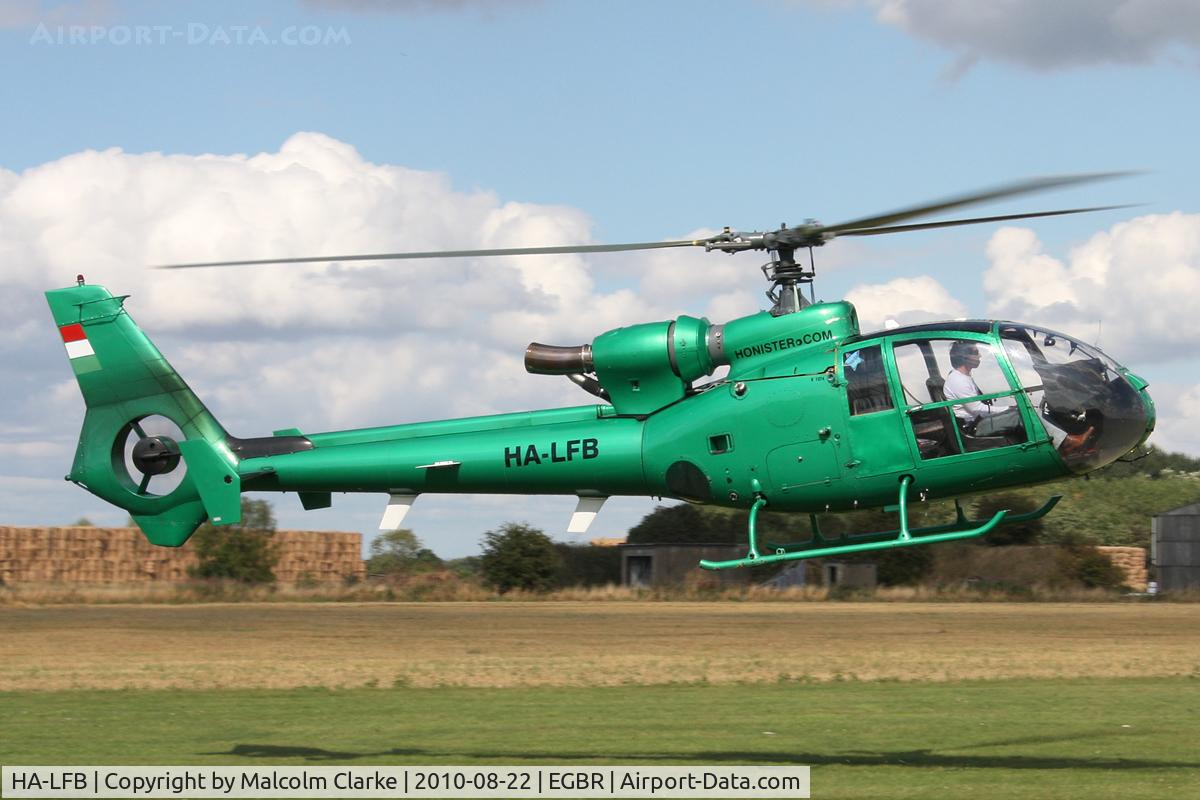 HA-LFB, 1975 Aerospatiale SA-341G Gazelle C/N 1074, Aerospatiale SA-341G Gazelle at Breighton Airfield's Summer Madness and All Comers Fly-In. August 22nd 2010.