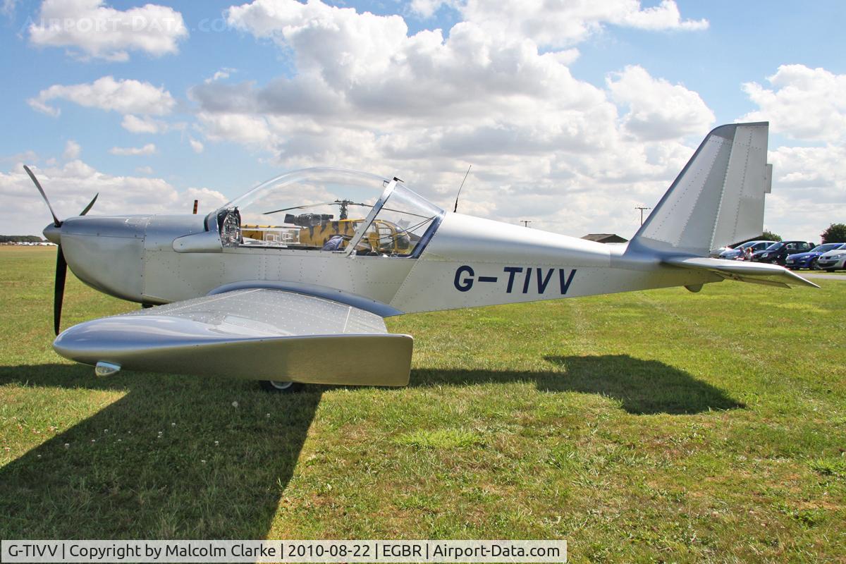 G-TIVV, 2005 Aerotechnik EV-97 Eurostar C/N PFA 315-14435, Aerotechnik EV-97 Eurostar at Breighton Airfield's Summer Madness and All Comers Fly-In. August 22nd 2010.