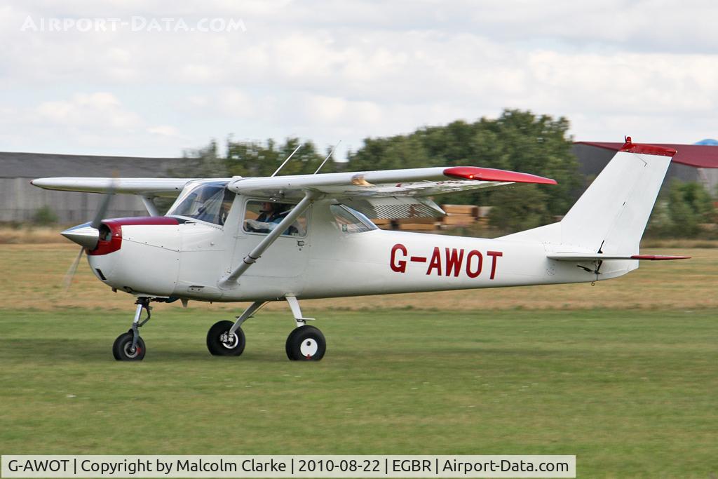 G-AWOT, 1968 Reims Cessna F150H C/N 0389, Reims F150H at Breighton Airfield's Summer Madness and All Comers Fly-In. August 22nd 2010.