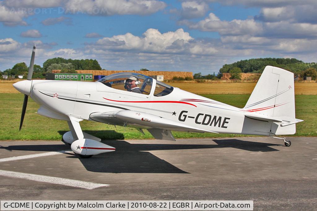 G-CDME, 2006 Vans RV-7 C/N PFA 323-14151, Vans RV-7 at Breighton Airfield's Summer Madness and All Comers Fly-In. August 22nd 2010.