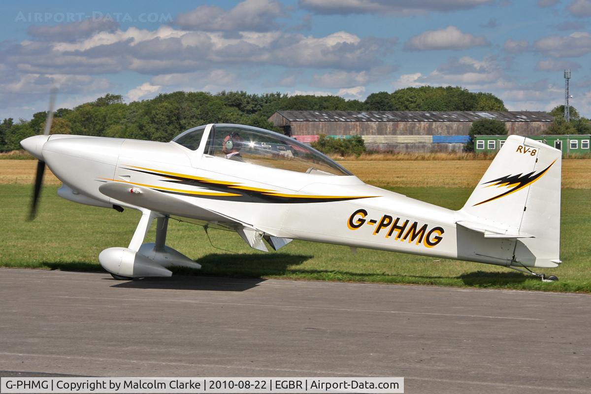 G-PHMG, 2007 Vans RV-8 C/N PFA 303-13639, Vans RV-8 at Breighton Airfield's Summer Madness and All Comers Fly-In. August 22nd 2010.
