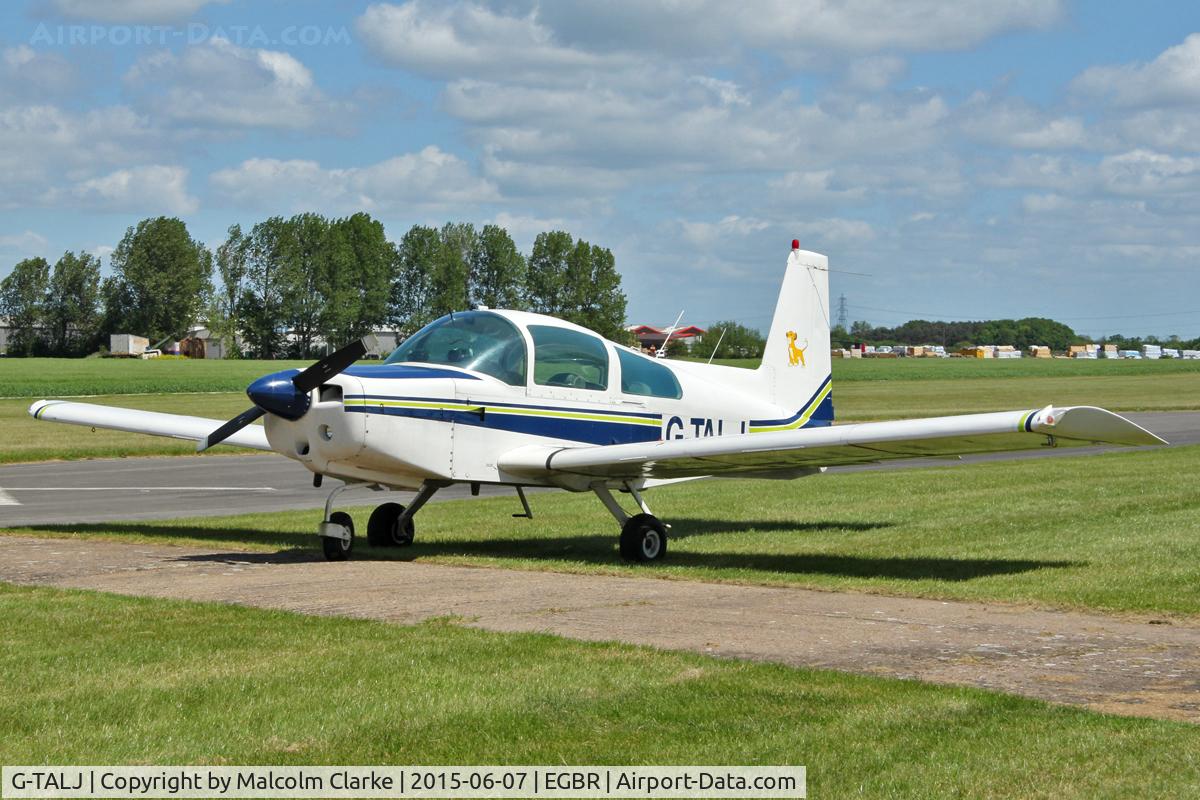 G-TALJ, 1973 Grumman American AA-5 Traveler C/N AA5-0479, Grumman American AA-5 Traveler at Breighton Airfield's Radial Fly-In. June 7th 2015.