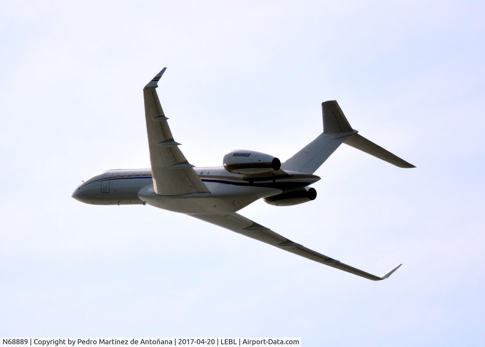 N68889, 2013 Bombardier BD-700-1A10 Global 6000 C/N 9568, El Prat  -  Barcelona  -  España