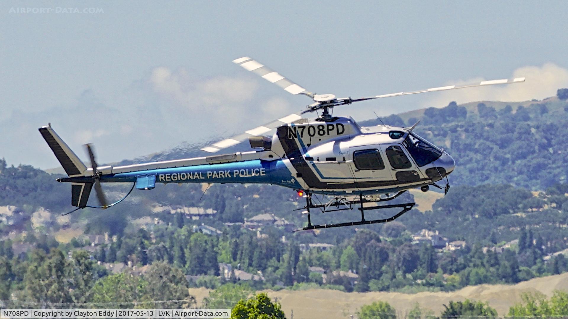 N708PD, 2008 Eurocopter AS-350B-3 Ecureuil Ecureuil C/N 4390, Livermore Airport California 2017.