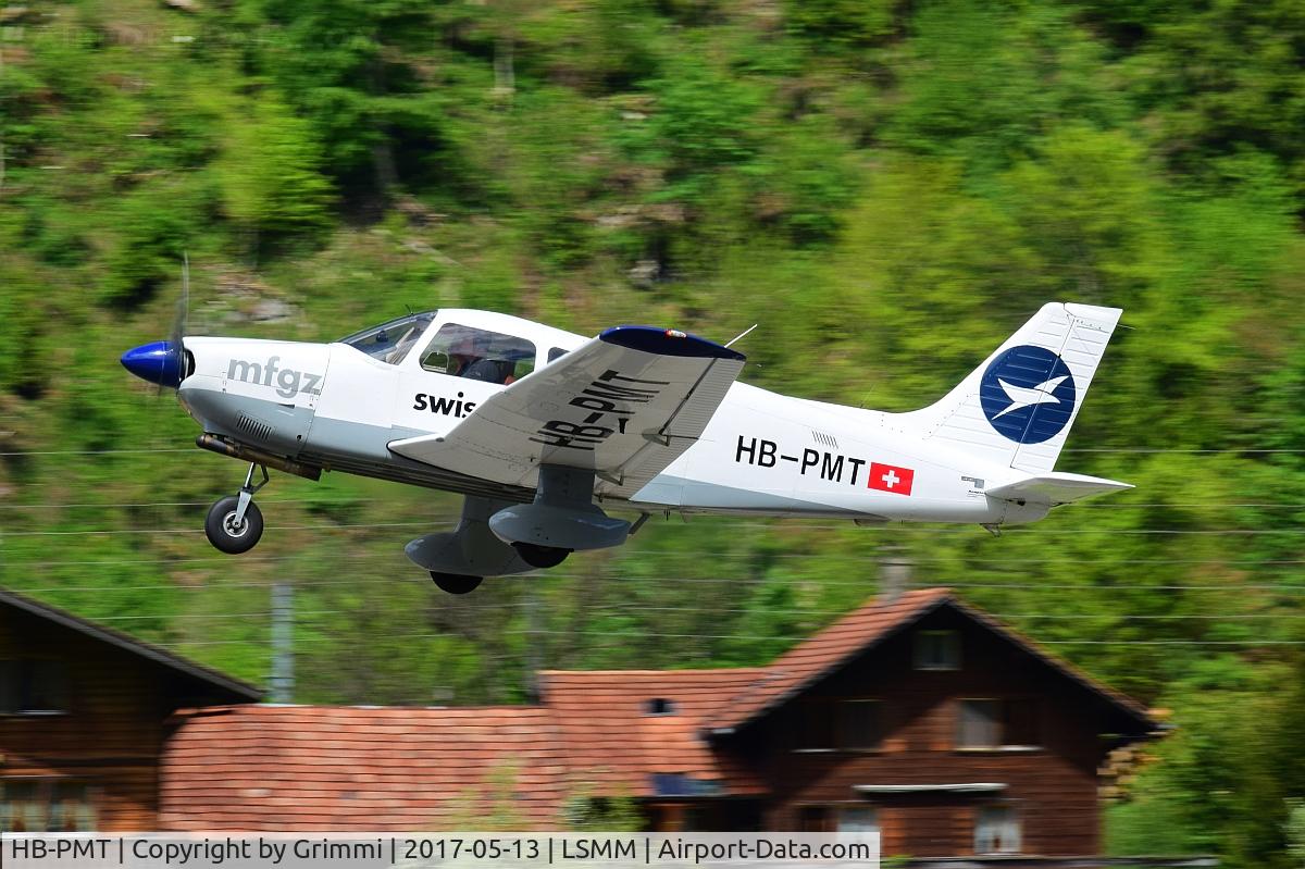 HB-PMT, 1989 Piper PA-28-181 Archer II C/N 2890151, This year's Nostalgieflugtag saw many aircrafts arriving for the ILS Sternflug 2017 on the normally military used airfield of Meiringen LSMM