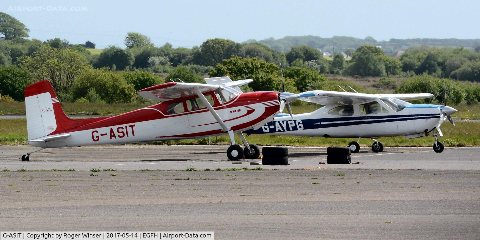 G-ASIT, 1956 Cessna 180 C/N 32567, Visiting Cessna 180.