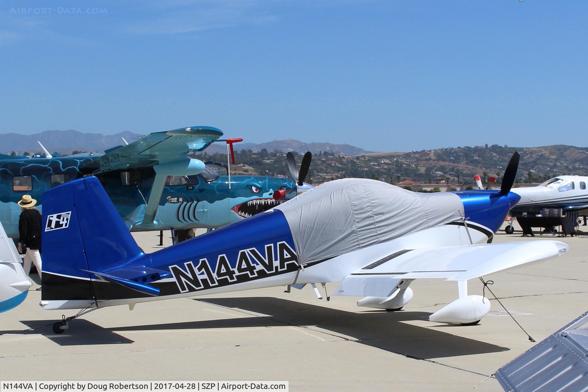 N144VA, 2015 Vans RV-14 C/N 140055, 2015 Van's RV-14, Lycoming IO-360-A1D6 200 Hp, factory aircraft display at AOPA FLY-IN