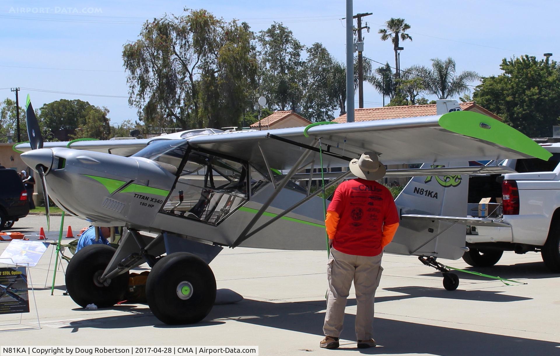 N81KA, 2015 Skystar Kitfox S7 Supersport C/N S70502079, 2015 Skystar Kitfox S7 SUPERSPORT, TITAN X340 180 Hp, tundra tires, at AOPA FLY-IN