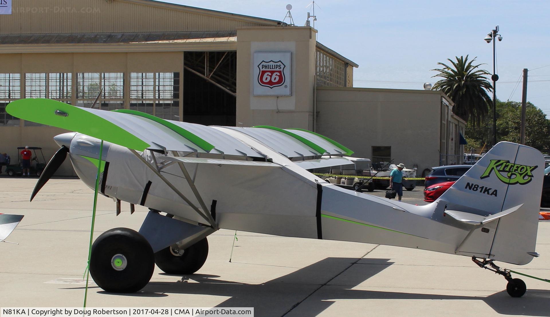 N81KA, 2015 Skystar Kitfox S7 Supersport C/N S70502079, 2015 Skystar Kitfox S7 SUPERSPORT, Titan X340 180 Hp, tundra tires, at AOPA FLY-IN