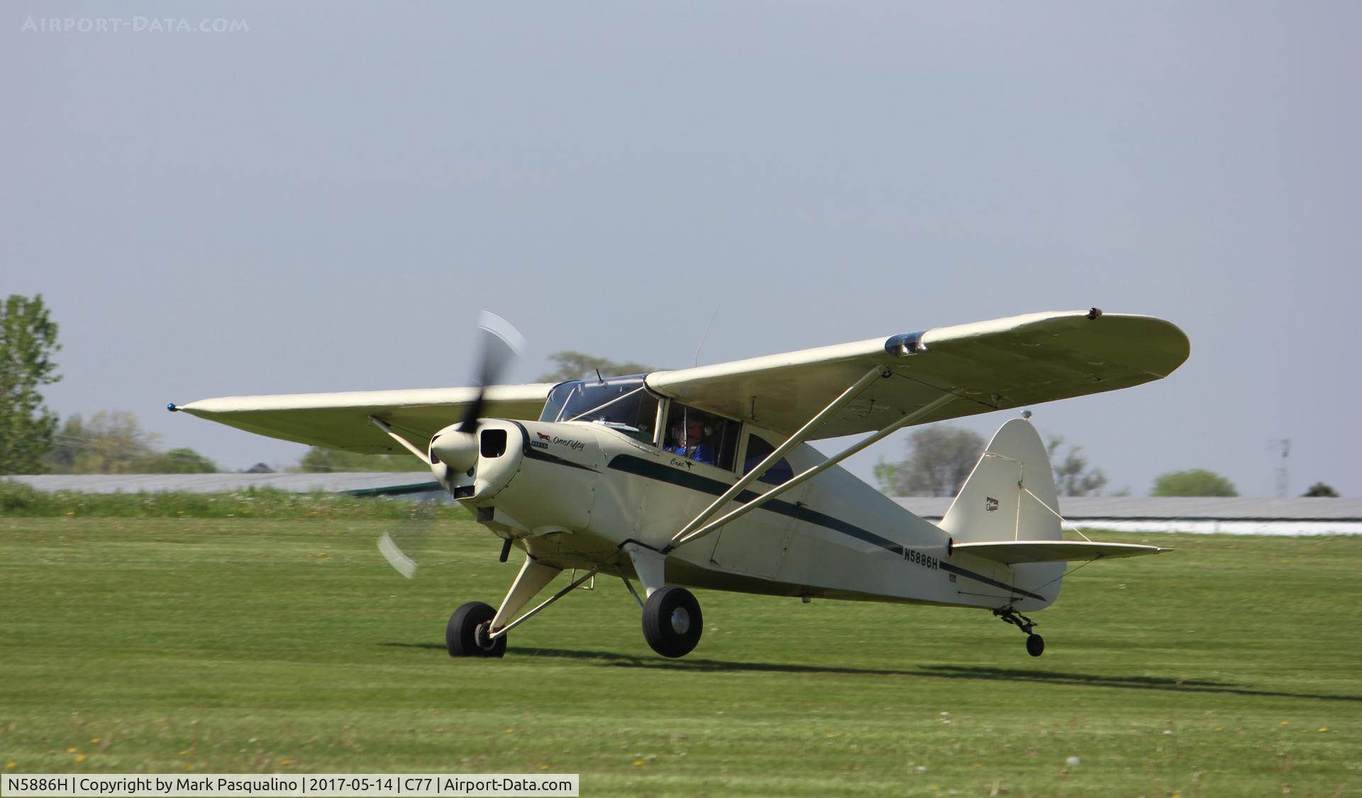 N5886H, 1949 Piper PA-16 Clipper C/N 16-503, Piper PA-16