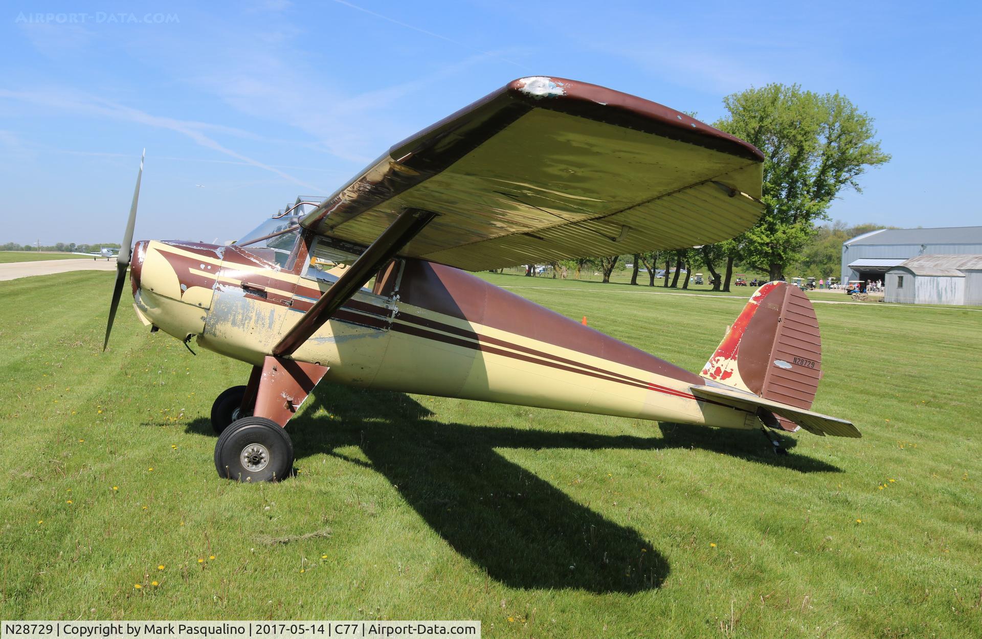 N28729, 1940 Luscombe 8A C/N 1490, Luscombe 8A