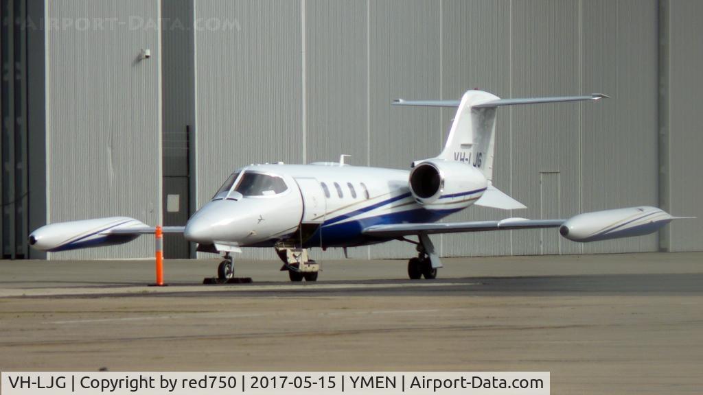 VH-LJG, 1977 Gates Learjet 35A C/N 121, VH-LJG at Essendon May 15 2017.