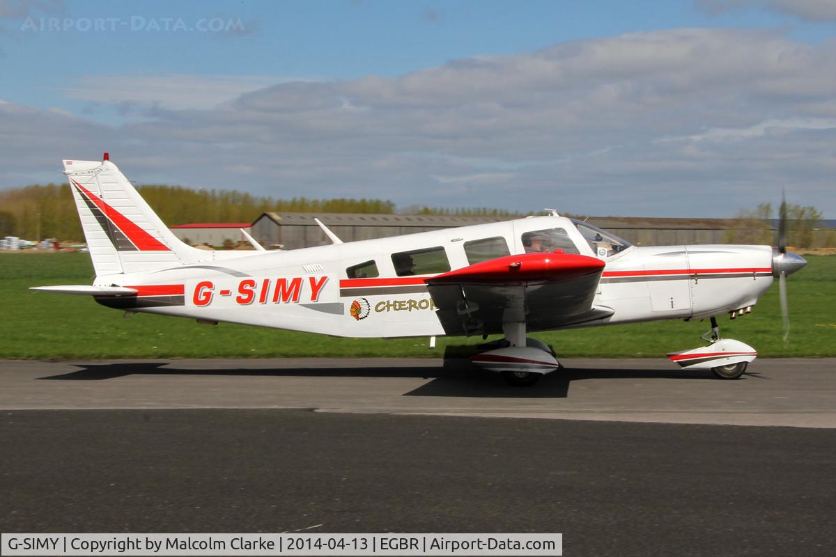 G-SIMY, 1976 Piper PA-32-300 Cherokee Six Cherokee Six C/N 32-7640082, Piper PA-32-300 Cherokee Six at Breighton Airfield's Early Bird Fly-In. April 13th 2014.
