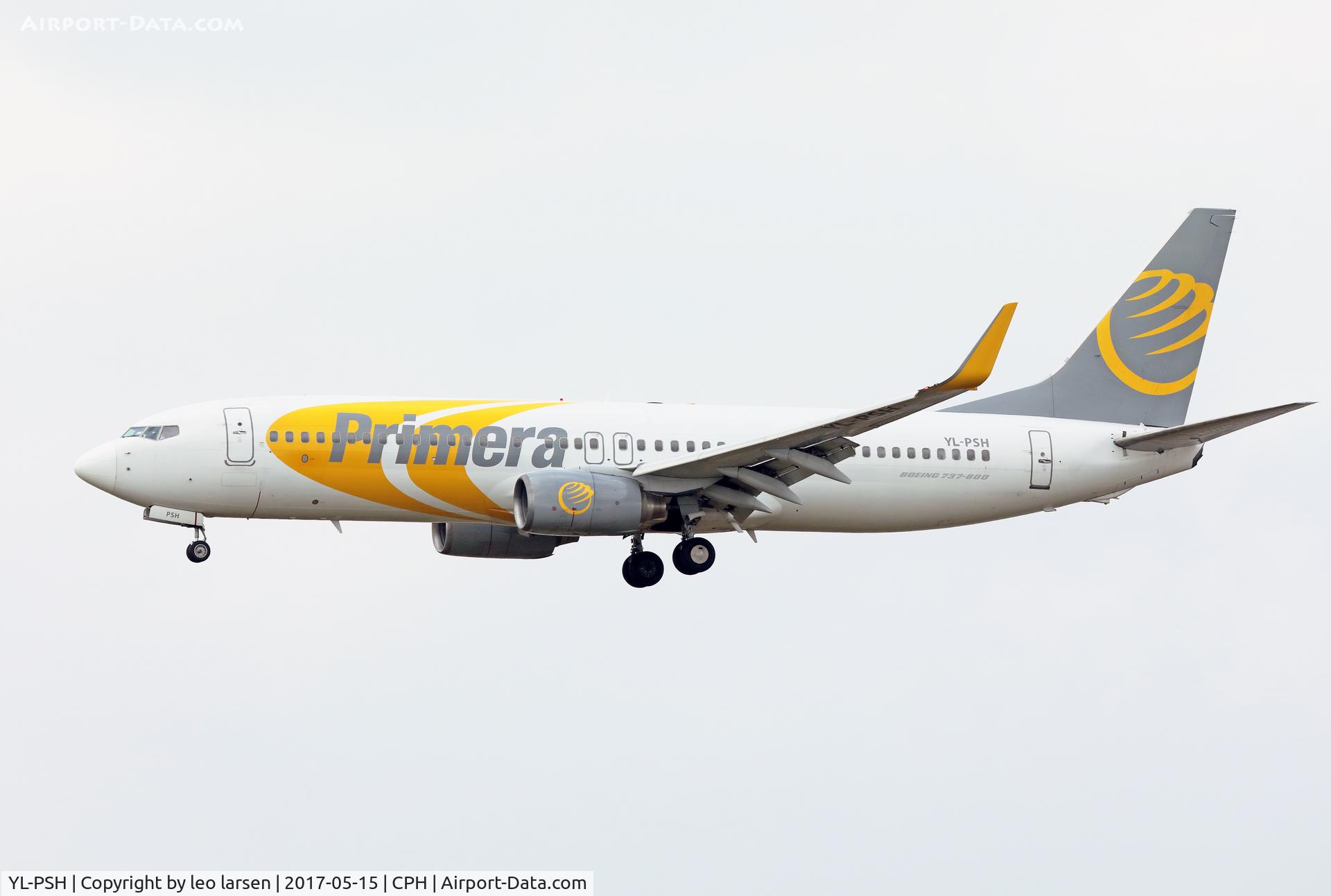 YL-PSH, 2005 Boeing 737-86N C/N 34247, Copenhagen 15.5.2017