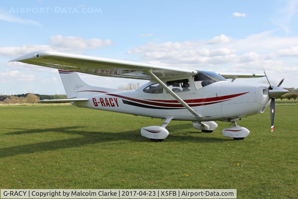 G-RACY, 1999 Cessna 182S Skylane C/N 18280588, Cessna 182S Skylane at Fishburn Airfield UK. April 23rd 2017.
