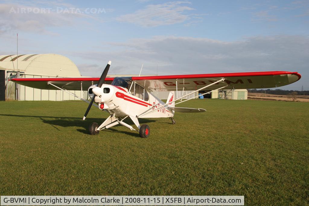 G-BVMI, 1967 Piper PA-18-150 Super Cub C/N 18-8482, Piper PA-18-150 Super Cub at Fishburn Airfield UK. November 15th 2008.
