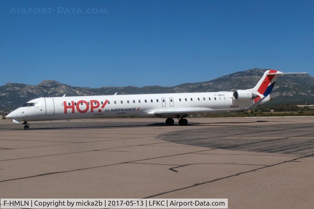 F-HMLN, 2012 Bombardier CRJ-1000EL NG (CL-600-2E25) C/N 19024, Parked