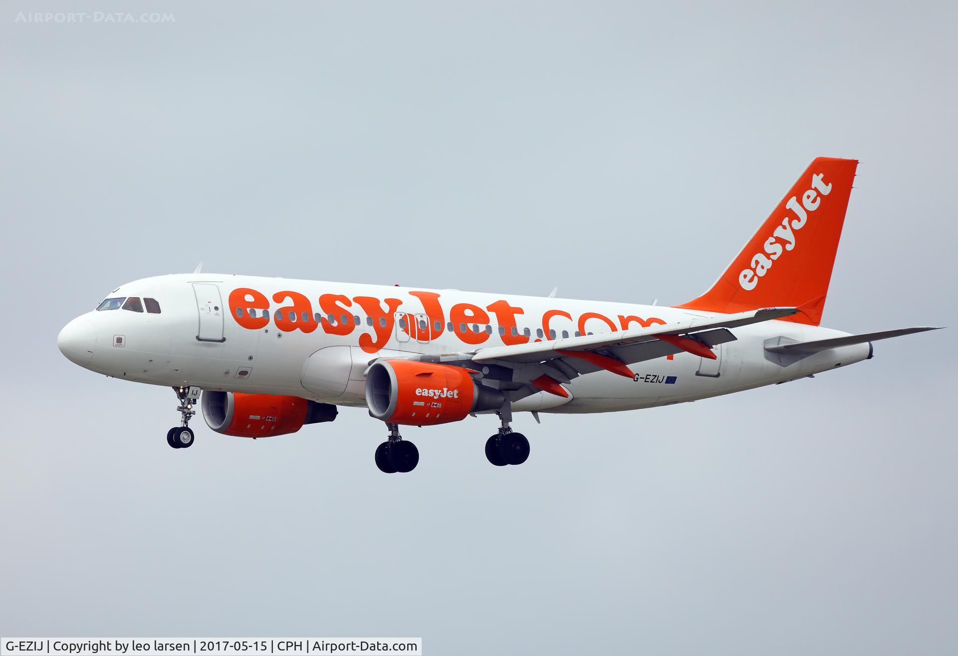 G-EZIJ, 2005 Airbus A319-111 C/N 2477, Copenhagen 15.5.2017