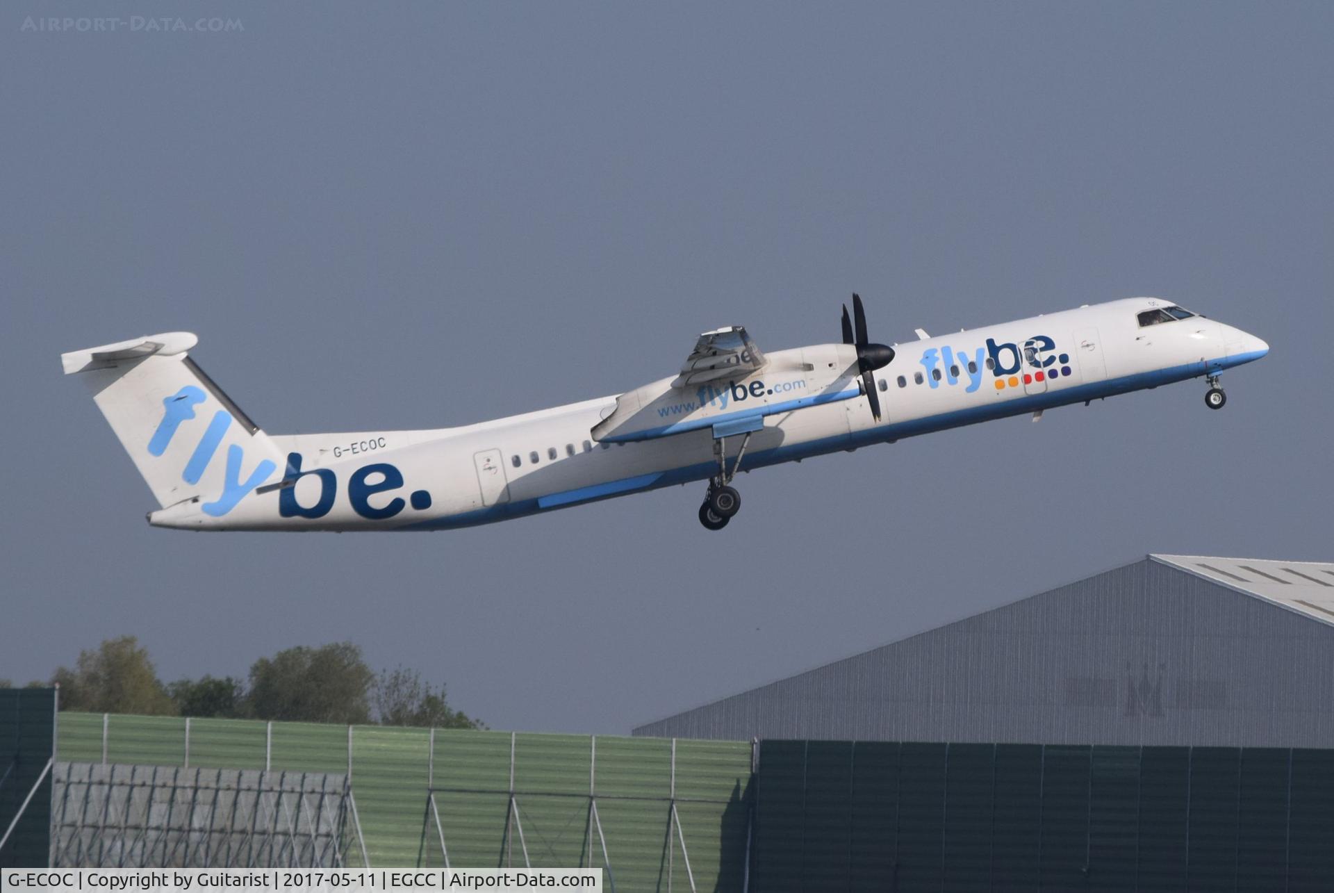 G-ECOC, 2007 De Havilland Canada DHC-8-402Q Dash 8 C/N 4197, At Manchester