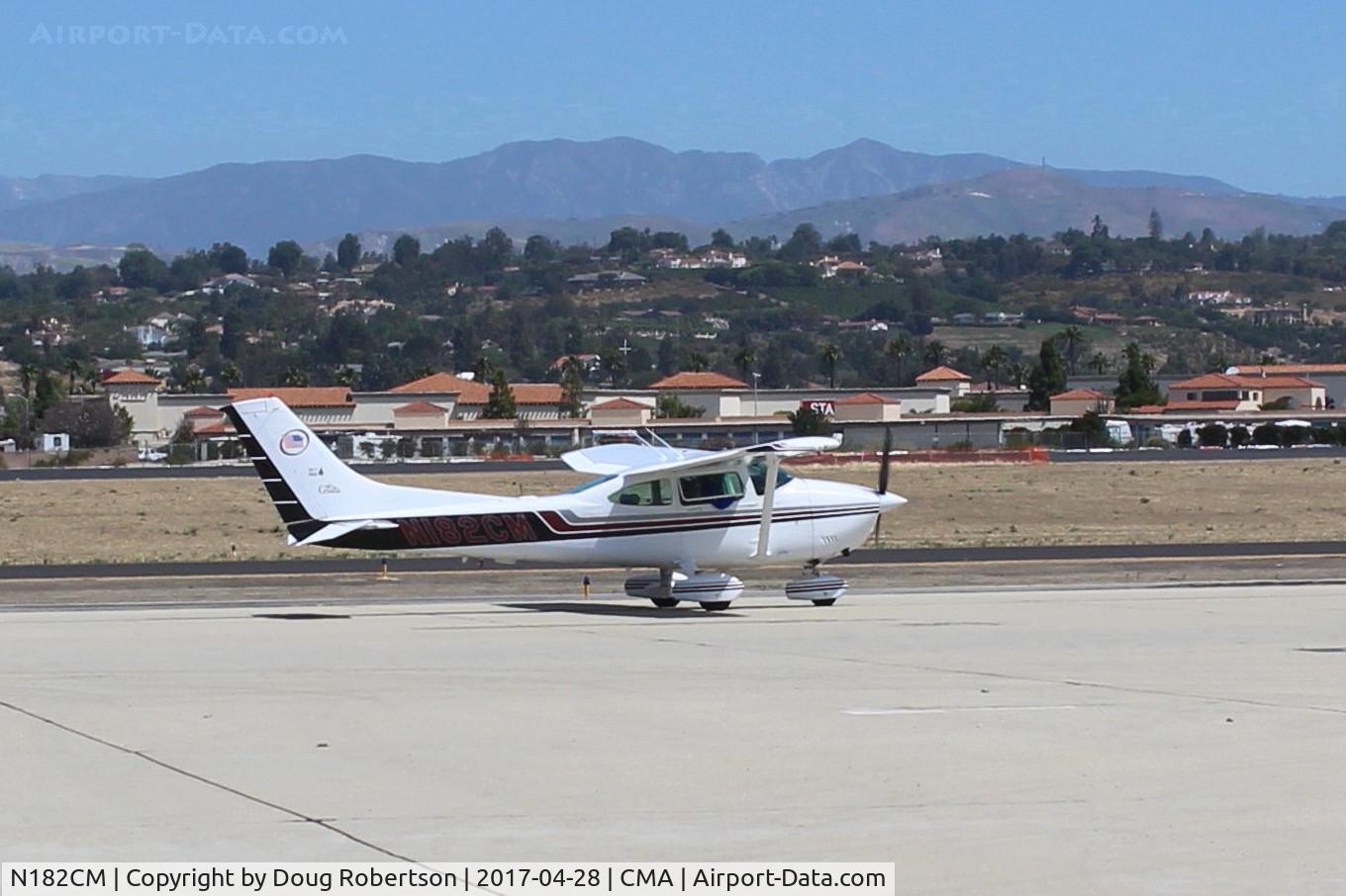 N182CM, 1982 Cessna 182R Skylane C/N 18268152, 1982 Cessna 182R SKYLANE, Continental O-470-U 230 Hp, taxi to overflow parking, at AOPA-FLY-IN