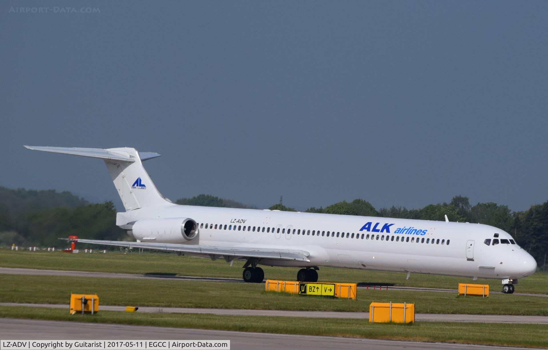 LZ-ADV, 1989 McDonnell Douglas MD-82 (DC-9-82) C/N 53053, At Manchester