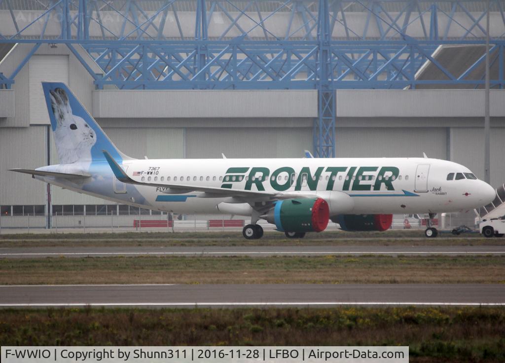 F-WWIO, 2016 Airbus A320-251N C/N 7367, C/n 7367 - To be N304FR 'Jack the Rabbit'