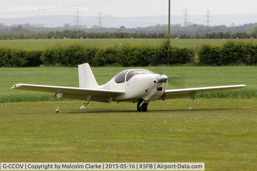 G-CCOV, 2004 Europa XS Monowheel C/N PFA 247-13998, Europa XS Monowheel at Fishburn Airfield UK. May 16th 2015.