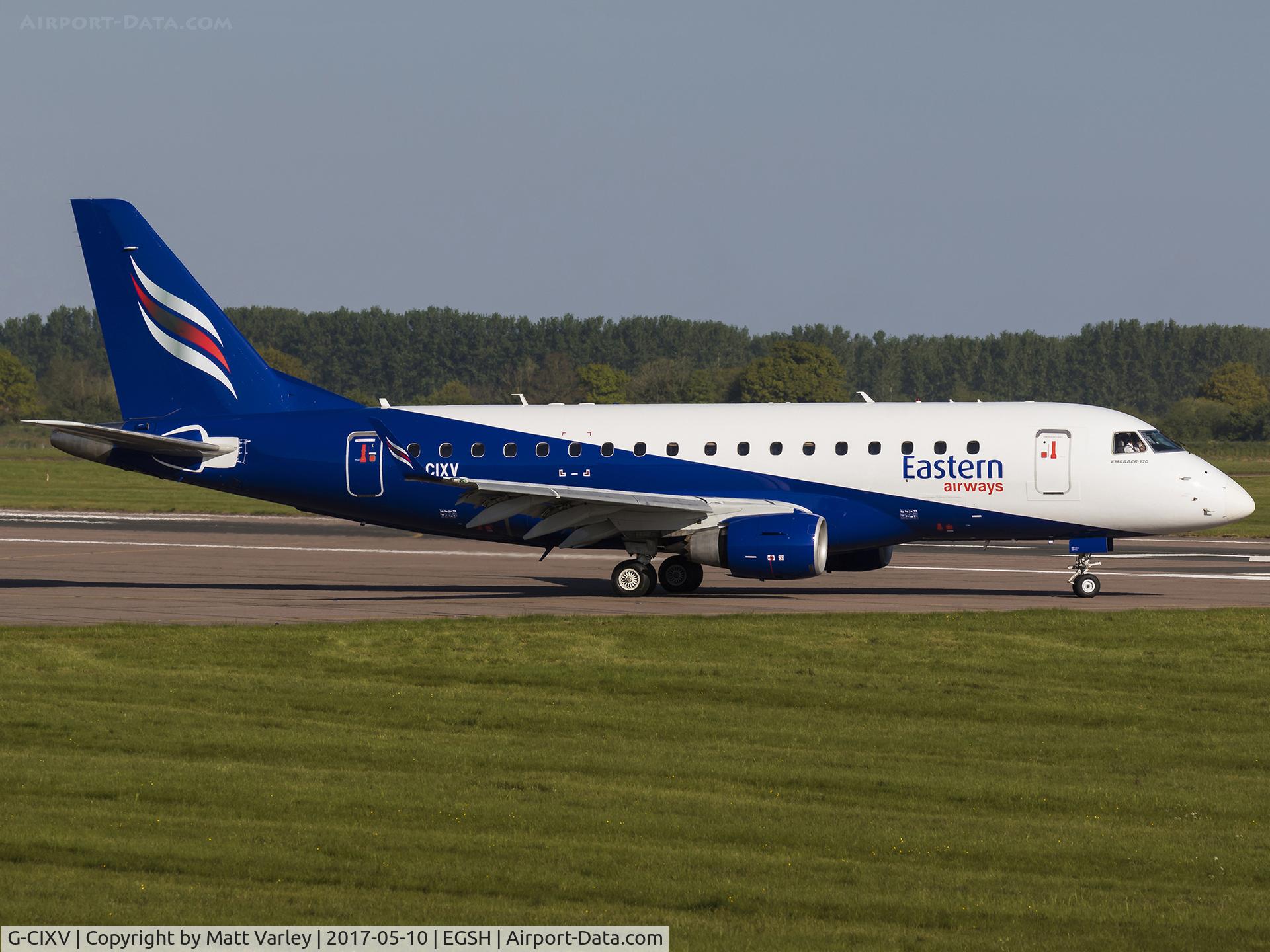 G-CIXV, 2005 Embraer 170LR (ERJ-170-100LR) C/N 17000111, About to depart NWI....