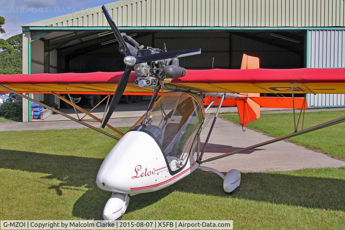 G-MZOI, 1999 Letov LK-2M Sluka C/N PFA 263-13238, Letov LK-2M Sluka at Fishburn Airfield UK. August 7th 2015.
