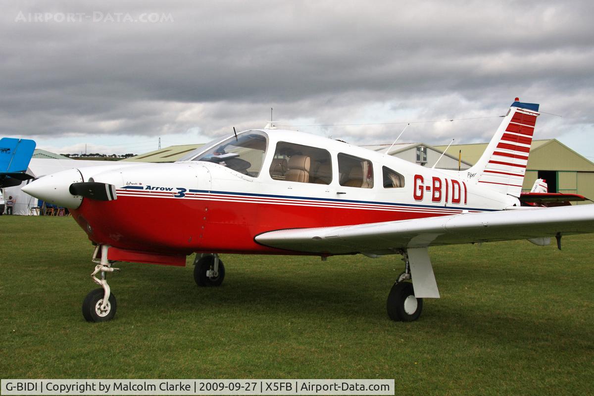 G-BIDI, 1978 Piper PA-28R-201 Cherokee Arrow III C/N 28R-7837135, Piper PA-28R-201 Arrow III at Fishburn Airfield UK. September 27th 2009.
