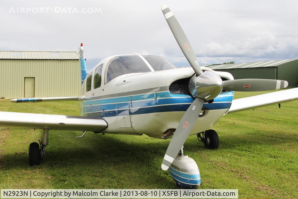 N2923N, 1979 Piper PA-32-300 Cherokee Six Cherokee Six C/N 32-7940207, Piper PA-32-300 Cherokee Six at Fishburn Airfield UK. August 10th 2013.