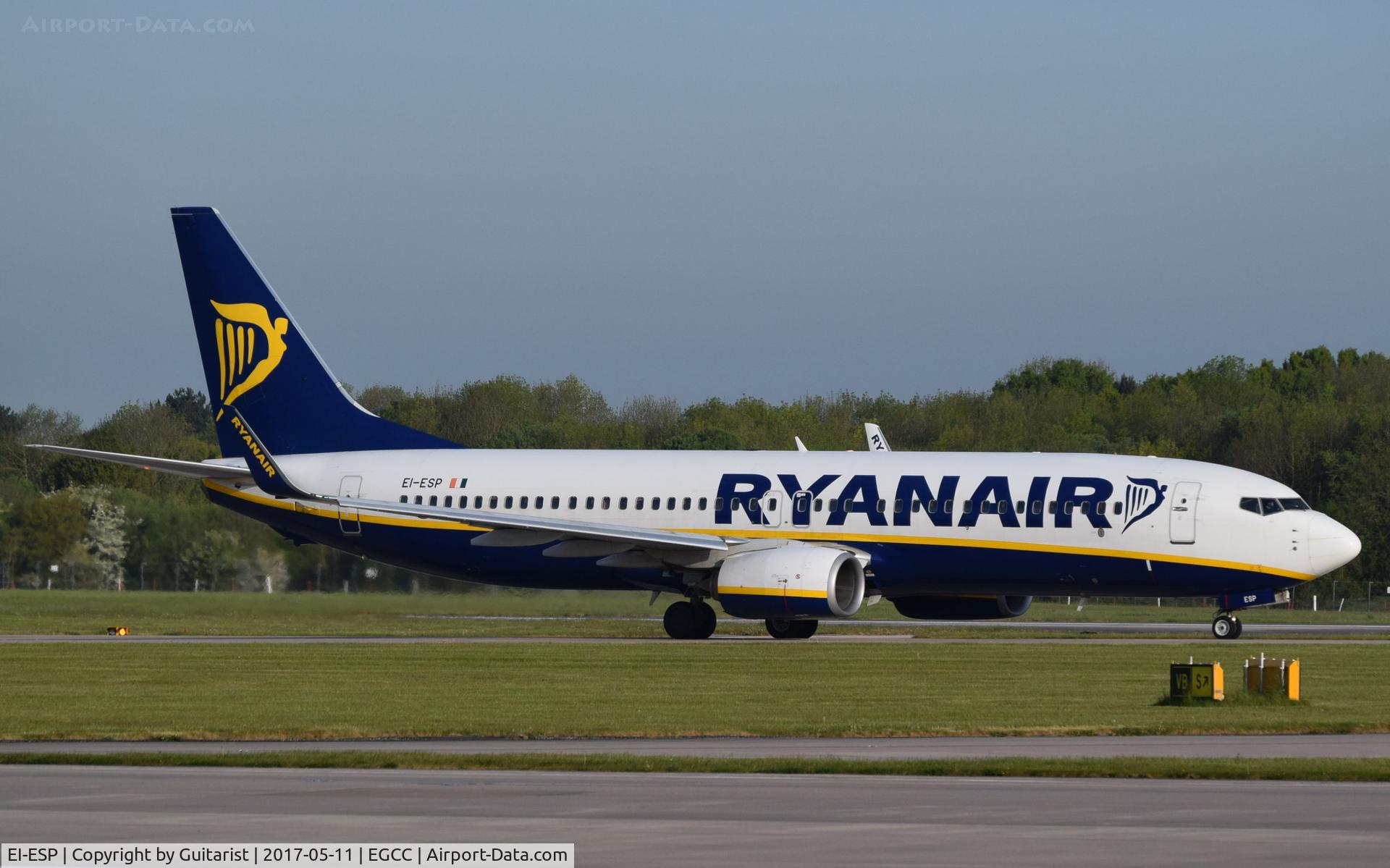 EI-ESP, 2011 Boeing 737-8AS C/N 34990, At Manchester