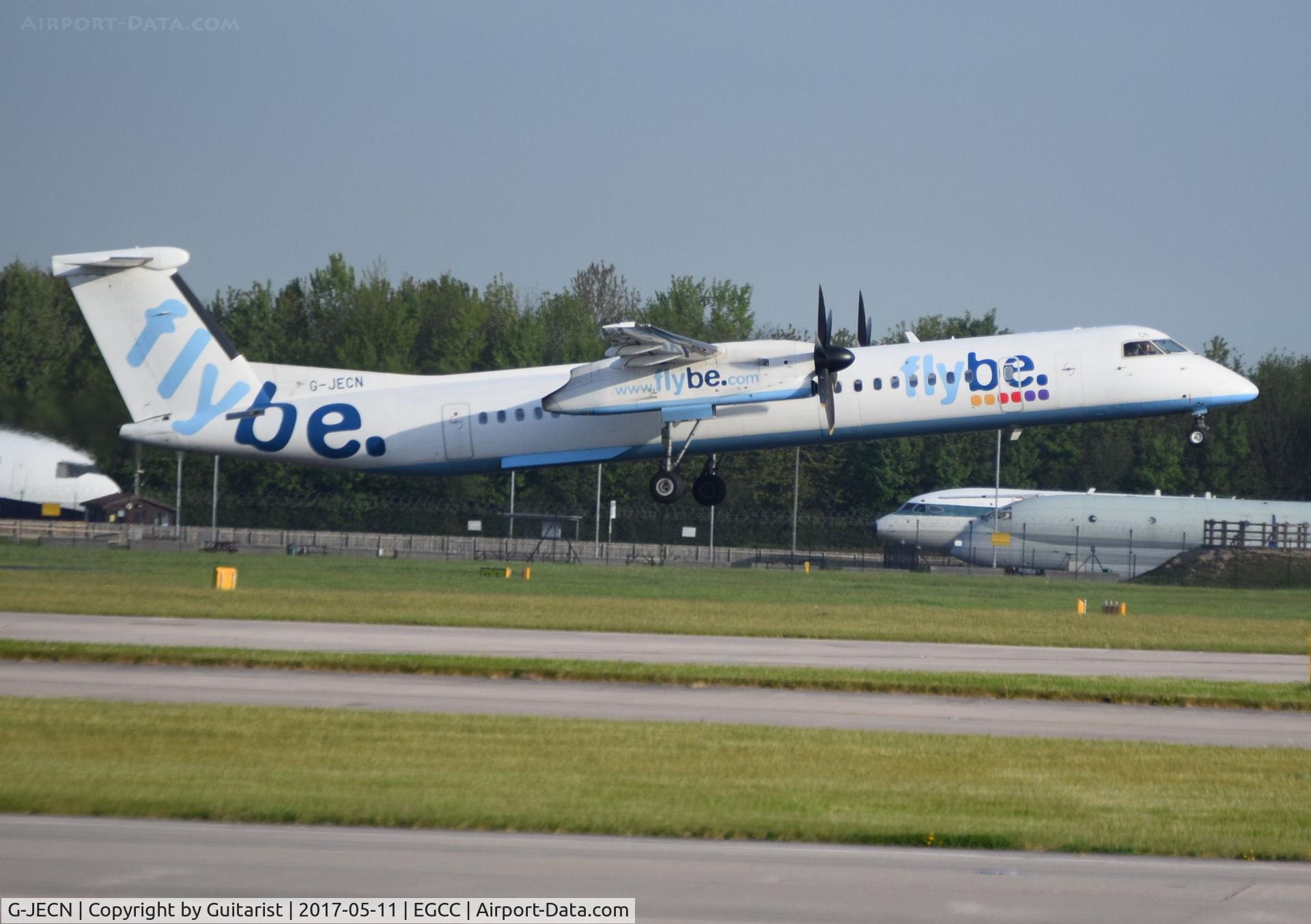 G-JECN, 2005 De Havilland Canada DHC-8-402Q Dash 8 C/N 4120, At Manchester