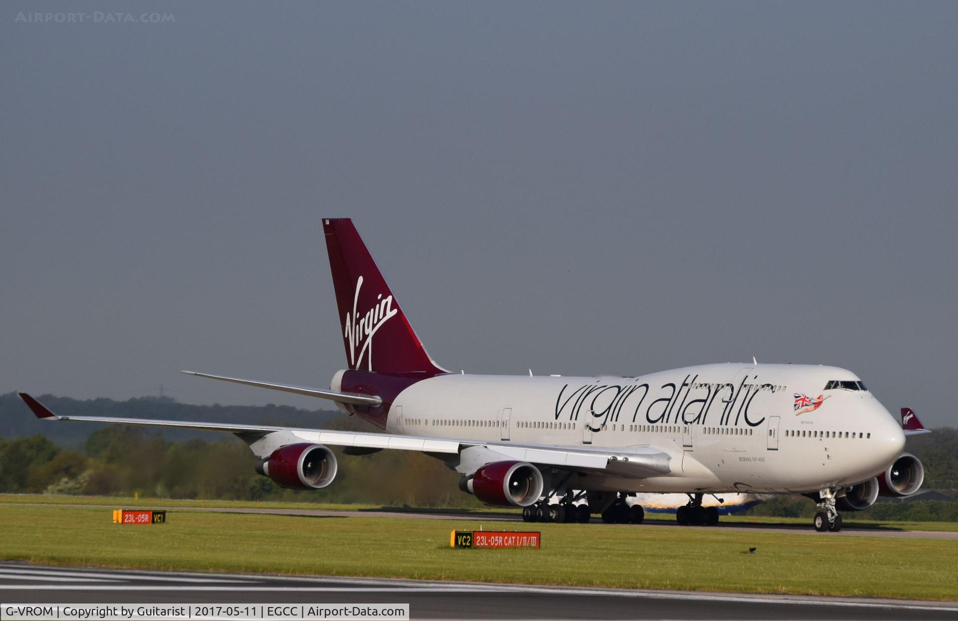 G-VROM, 2001 Boeing 747-443 C/N 32339, At Manchester