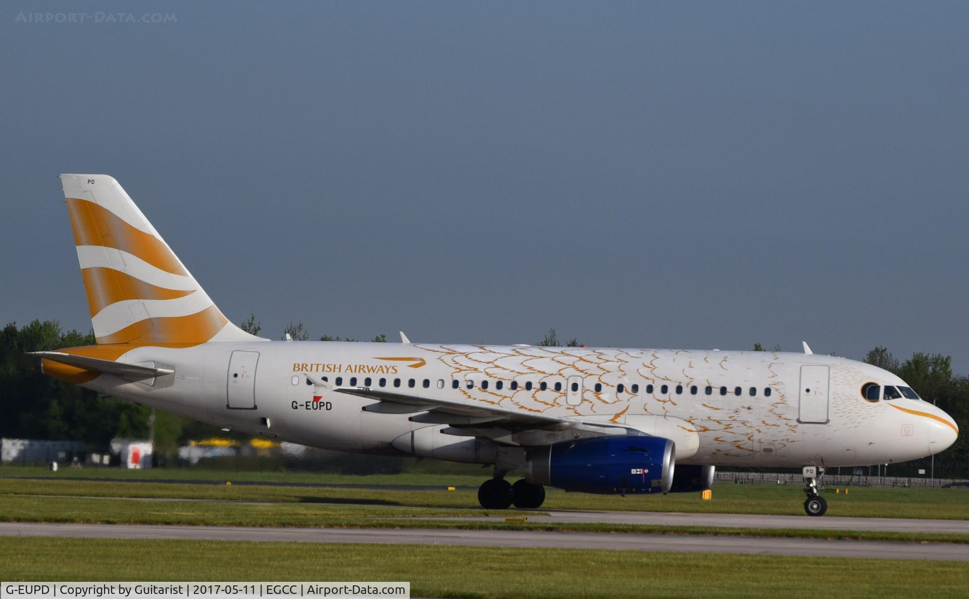 G-EUPD, 1999 Airbus A319-131 C/N 1142, At Manchester