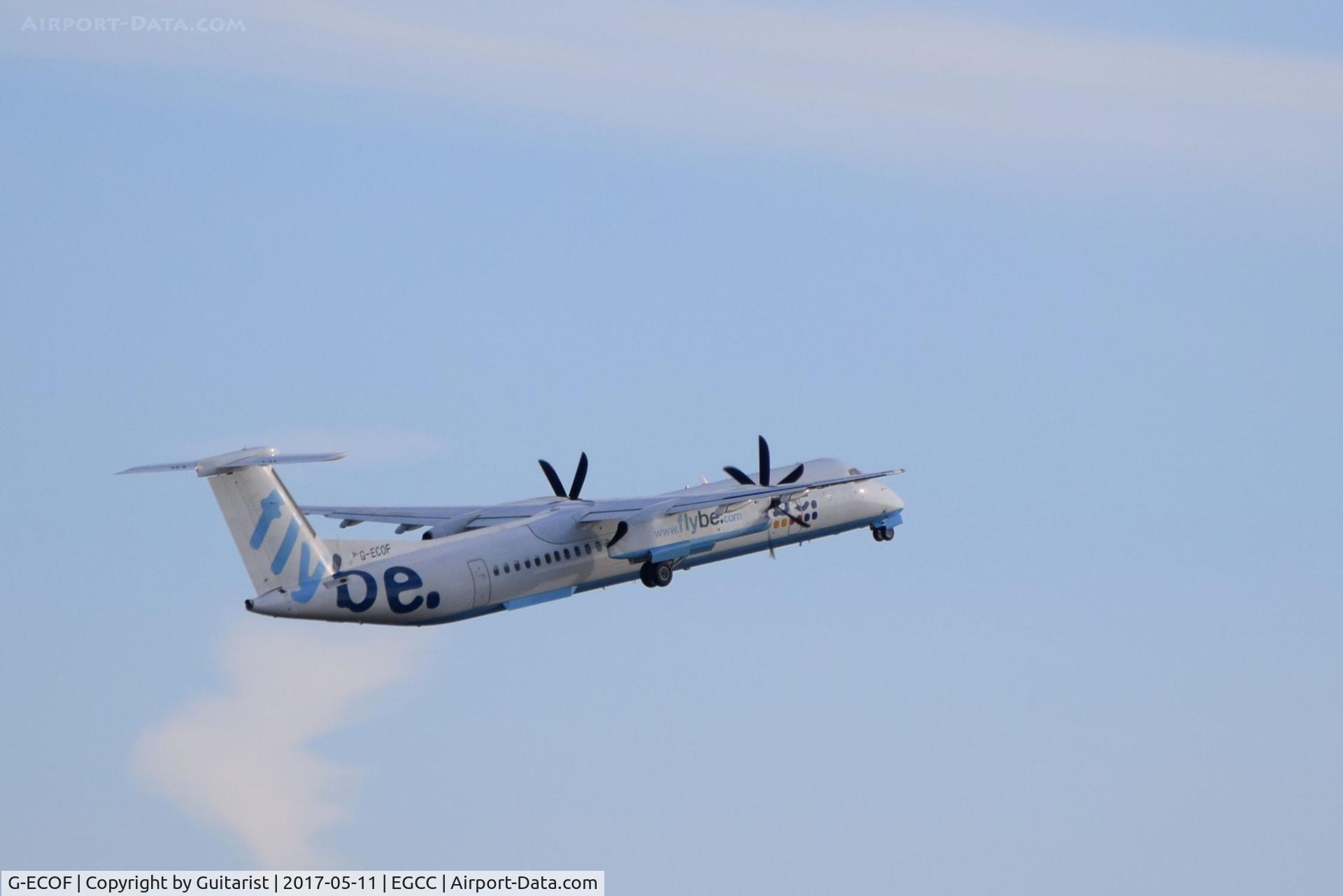G-ECOF, 2008 De Havilland Canada DHC-8-402Q Dash 8 C/N 4216, At Manchester