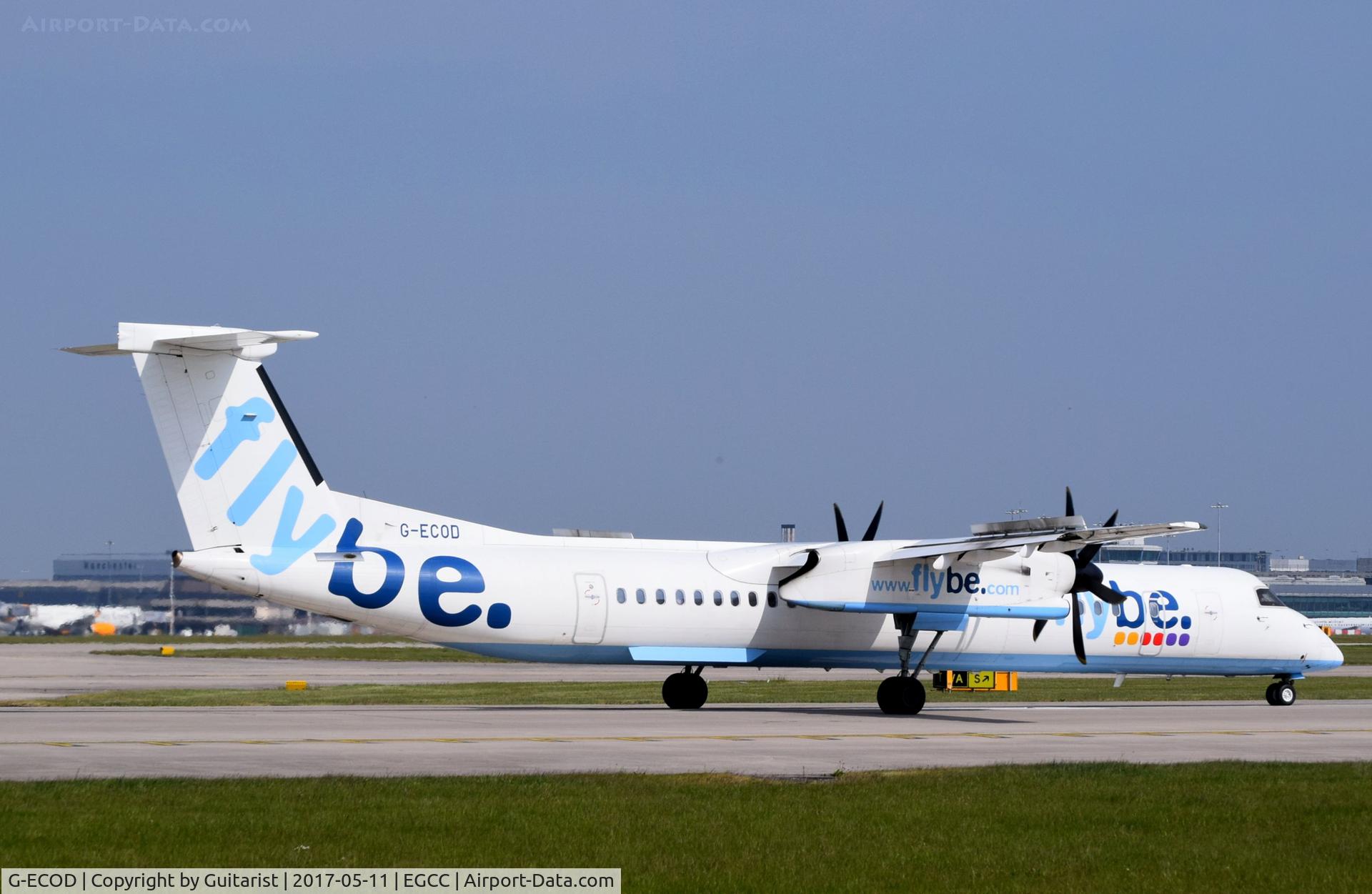 G-ECOD, 2008 De Havilland Canada DHC-8-402Q Dash 8 C/N 4206, At Manchester