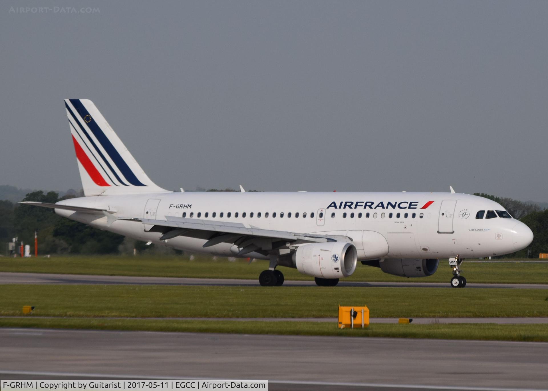 F-GRHM, 2000 Airbus A319-111 C/N 1216, At Manchester