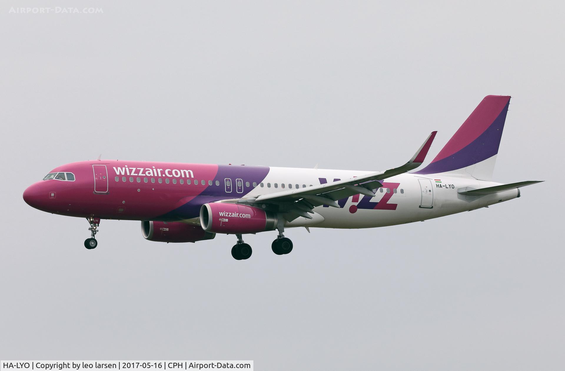 HA-LYO, 2015 Airbus A320-232 C/N 6576, Copenhagen 16.5.2017