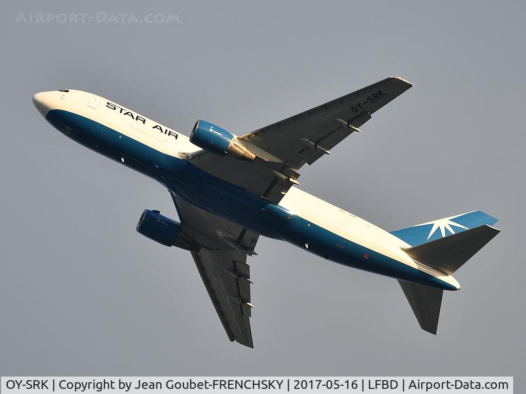 OY-SRK, 1985 Boeing 767-204 C/N 23072, S66381 /SRR6381 take off runway 05 to Marseille passing level 50