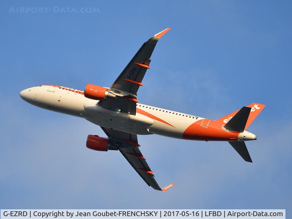 G-EZRD, 2017 Airbus A320-214 C/N 7660, U21686 /EZY83RU take off runway 05 to Nice