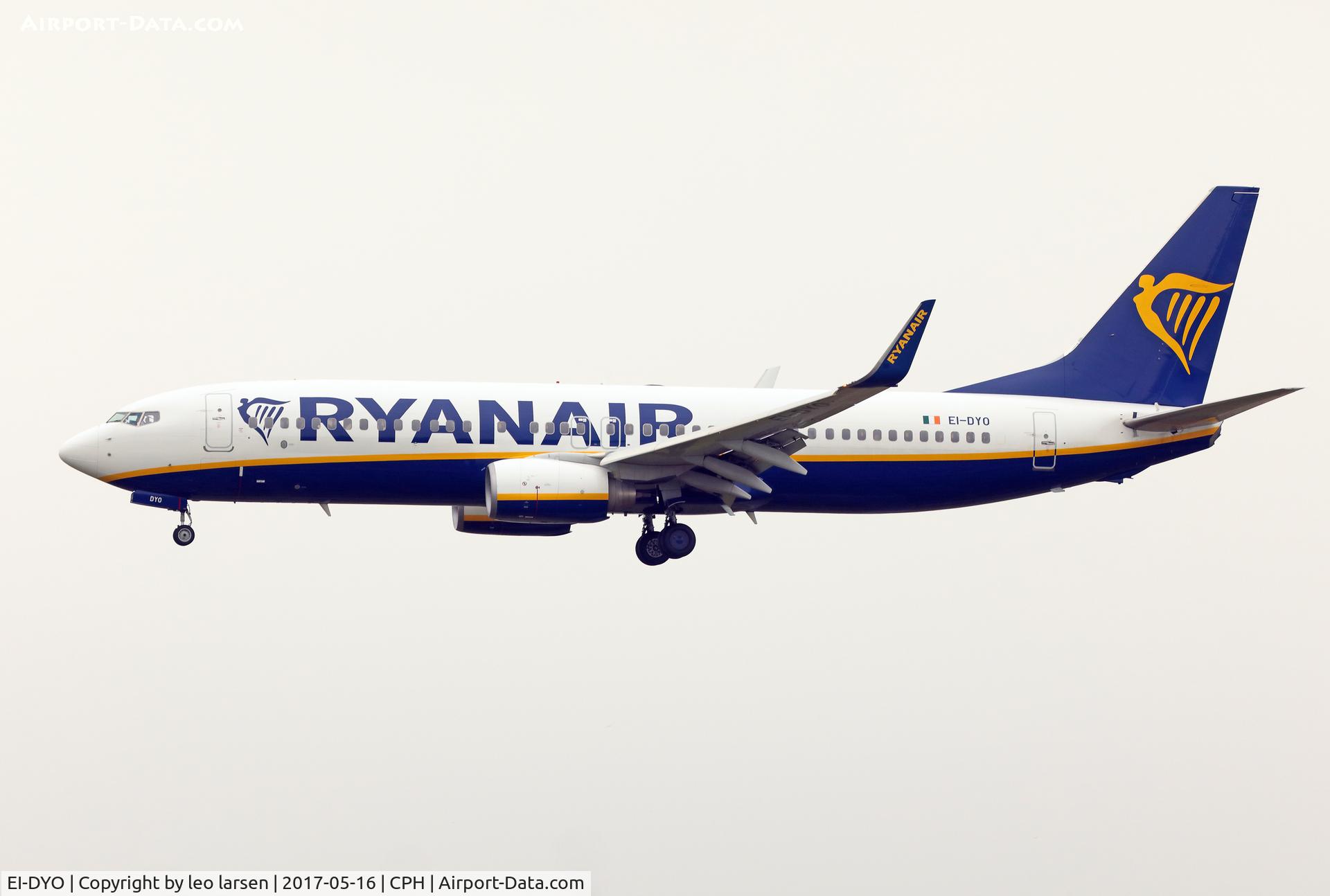 EI-DYO, 2008 Boeing 737-8AS C/N 33636, Copenhagen 16.5.2017
