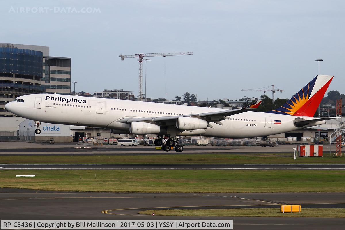 RP-C3436, 2000 Airbus A340-313 C/N 318, arriving from MNL
