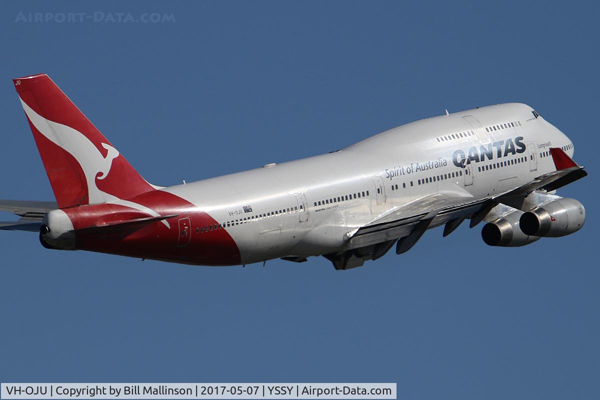 VH-OJU, 1999 Boeing 747-438 C/N 25566, to JNB
