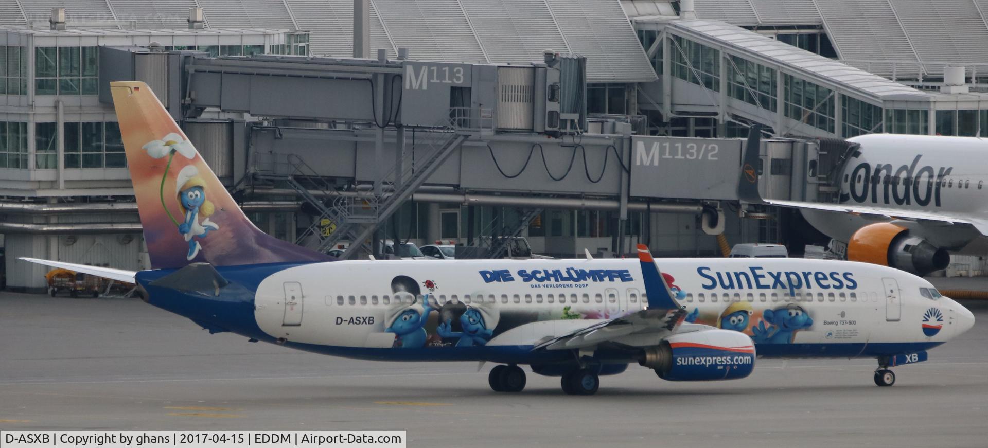 D-ASXB, 2002 Boeing 737-8Z9 C/N 30420, Schlümpfe livery