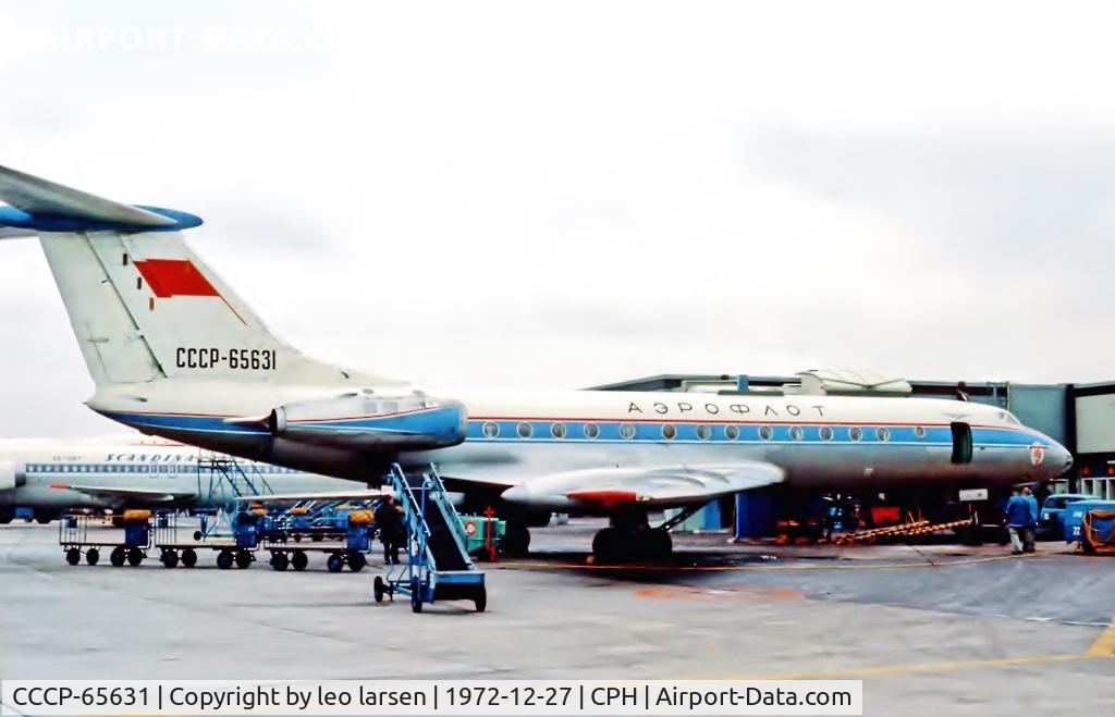 CCCP-65631, 1969 Tupolev Tu-134 C/N 9 35 09 02, Copenhagen 27.12.1972