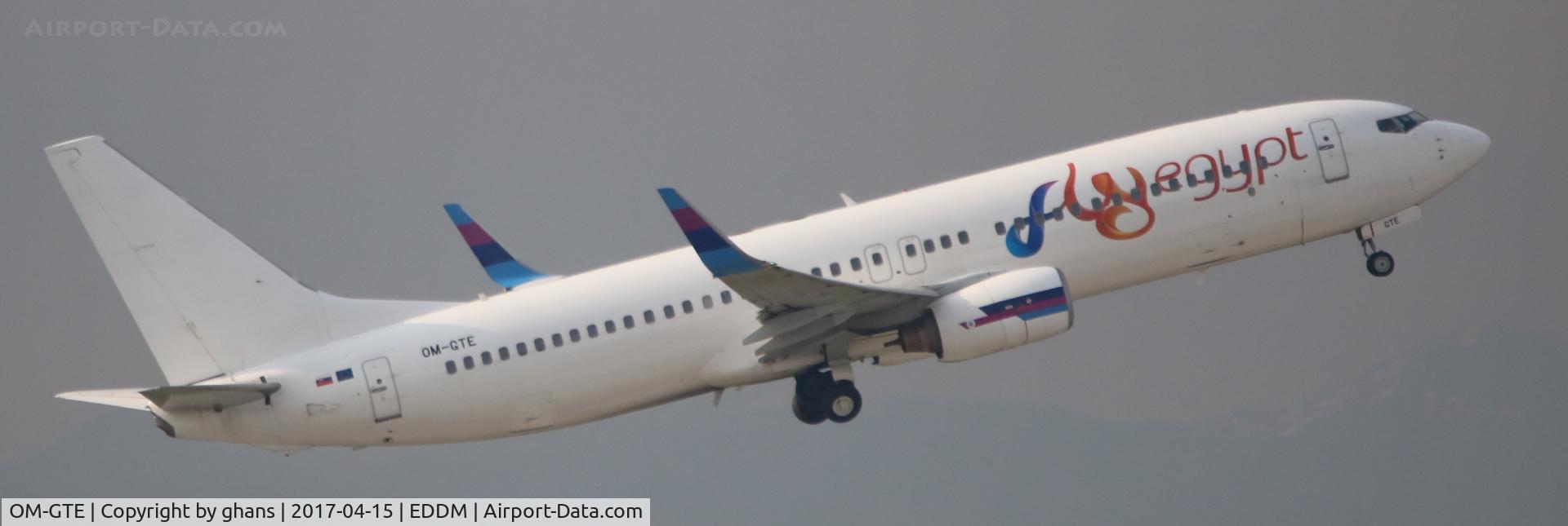 OM-GTE, 2000 Boeing 737-8AS C/N 29925, On wet-lease