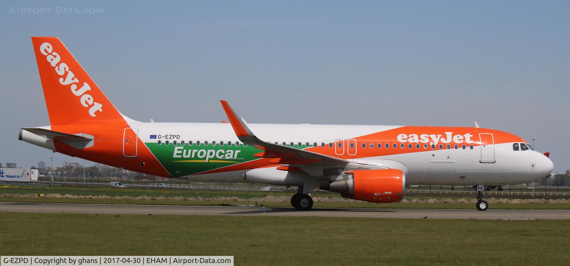 G-EZPD, 2015 Airbus A320-214 C/N 7040, Europcar livery