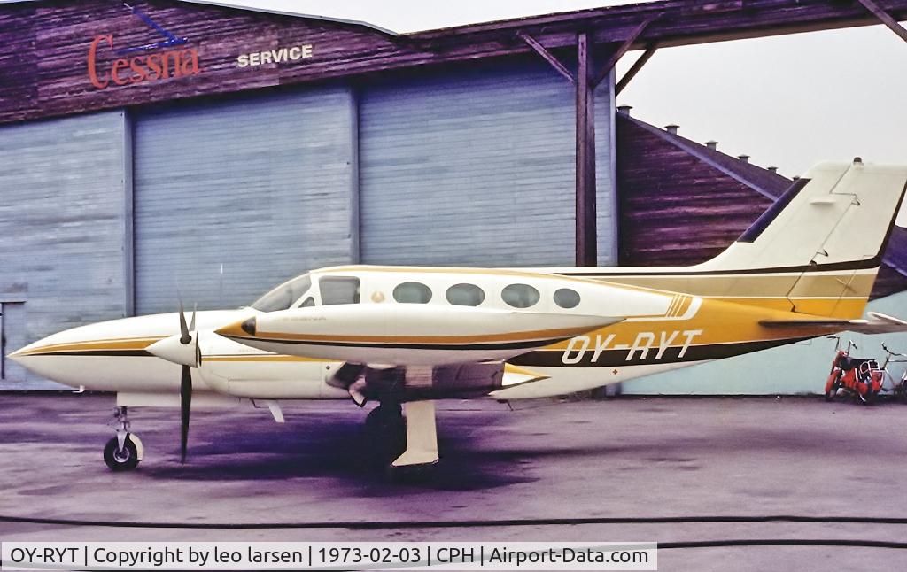 OY-RYT, 1972 Cessna 421B Golden Eagle C/N 421B-0248, Copenhagen 3.2.1973