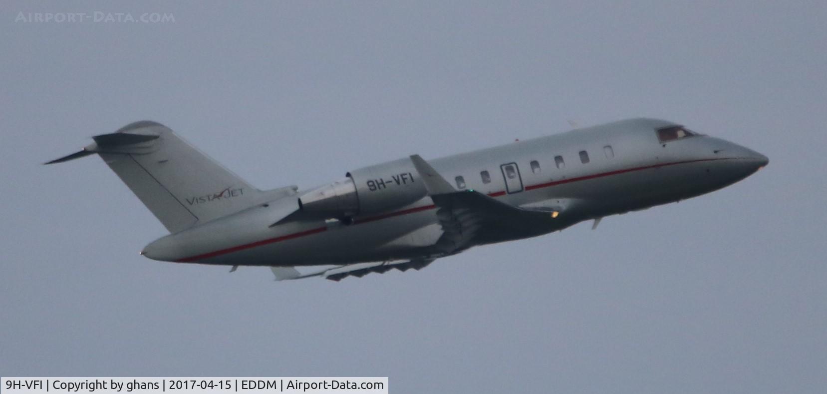 9H-VFI, 2015 Bombardier Challenger 605 (CL-600-2B16) C/N 5984, Taking off